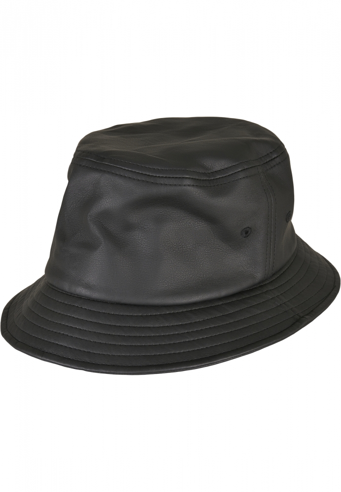 Imitation piele Bucket Hat Flexfit