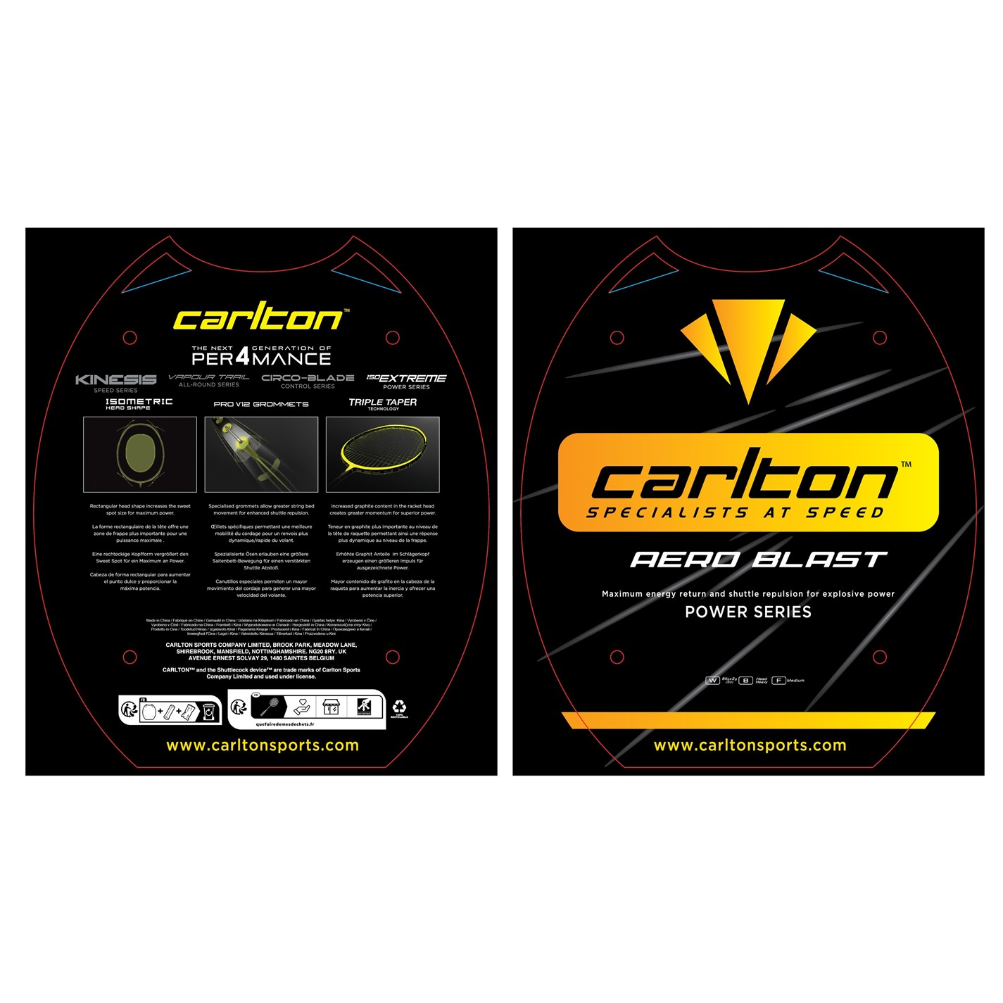 Racheta Badminton Carlton Aero Blast