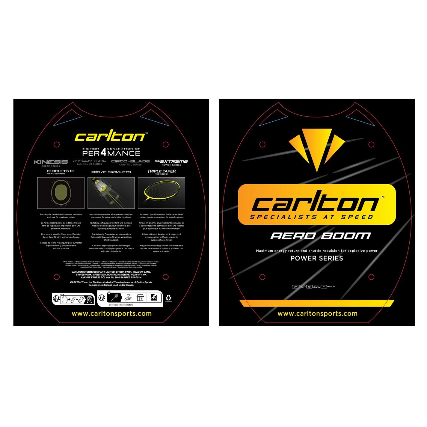 Racheta Badminton Carlton Aero Boom