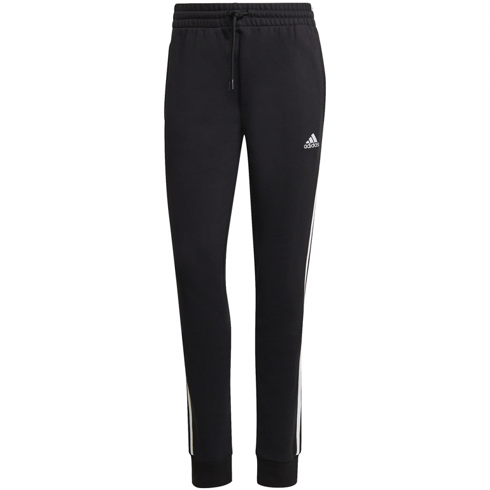 Pantalon 's adidas Essentials 3-Stripes French Terry Cuffed black IC8770 dama