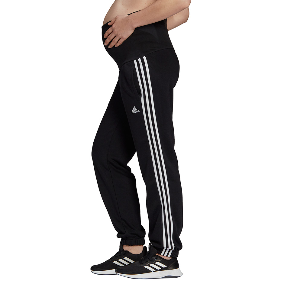 Pantalon Spodnie damskie adidas Essentials Cotton 3-Stripes czarne GS8614