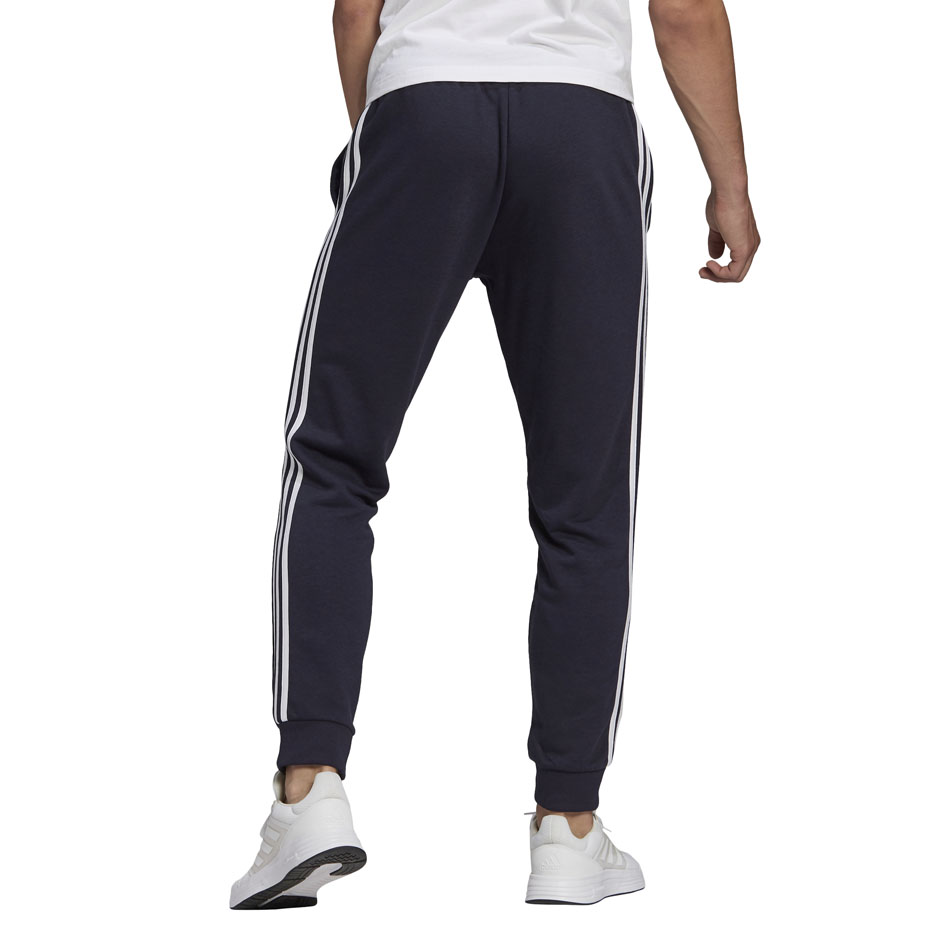 Pantalon Men's
 adidas Essentials Tapered Cuff 3 Stripes navy blue GK8888