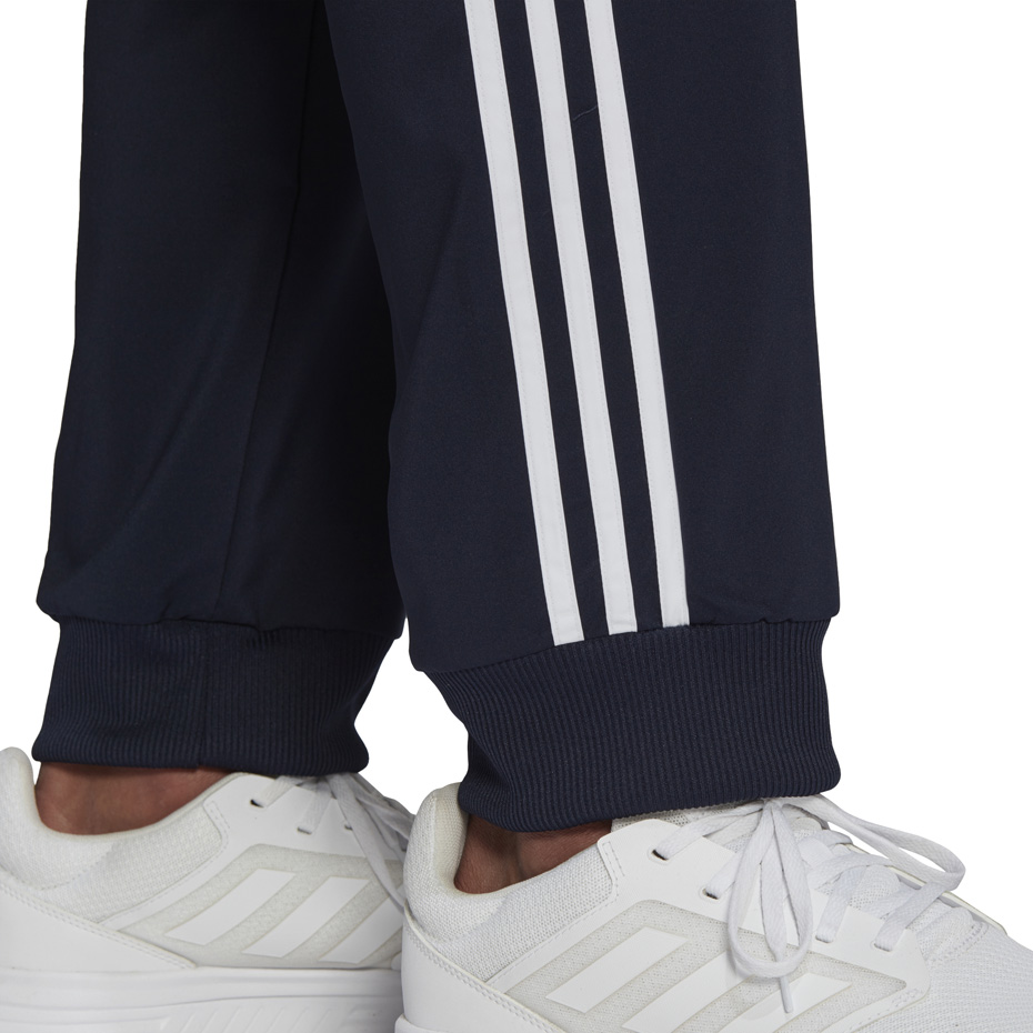 Pantalon Men's
 adidas Essentials Tapered Cuff 3 Stripes navy blue GK8981