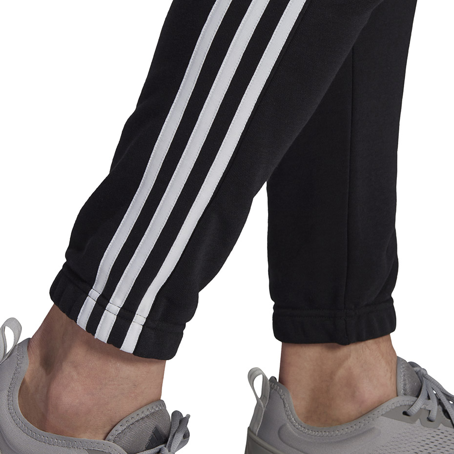 Pantalon Men's adidas Essentials Tapered Elasticcuff 3 Stripes black GK8829