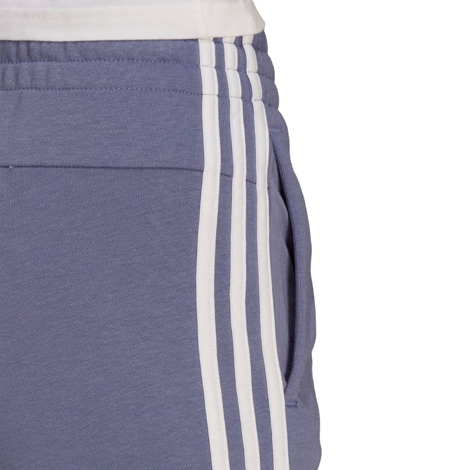 Pantalon Spodnie dresowe damskie adidas Essentials French Terry 3-Stripes fioletowe H42011