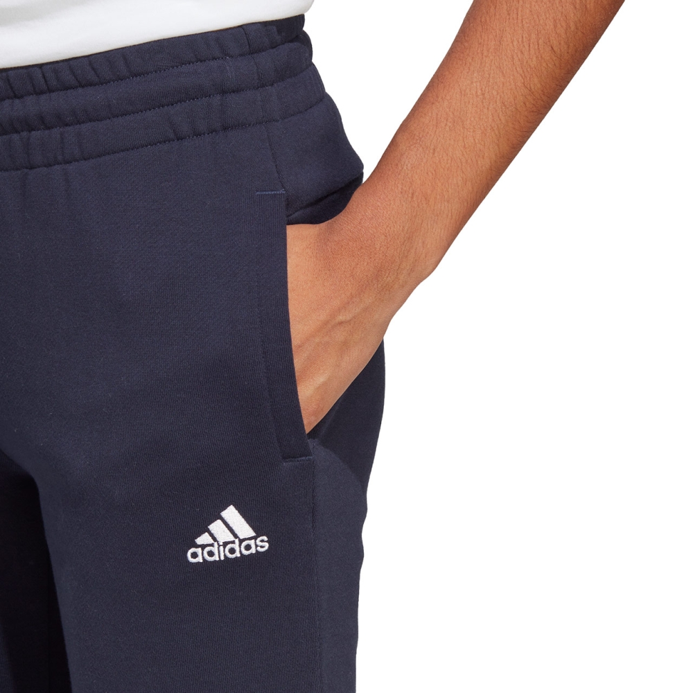 Pantalon adidas Essentials Linear French Terry Cuffed 's navy blue IC6869 dama