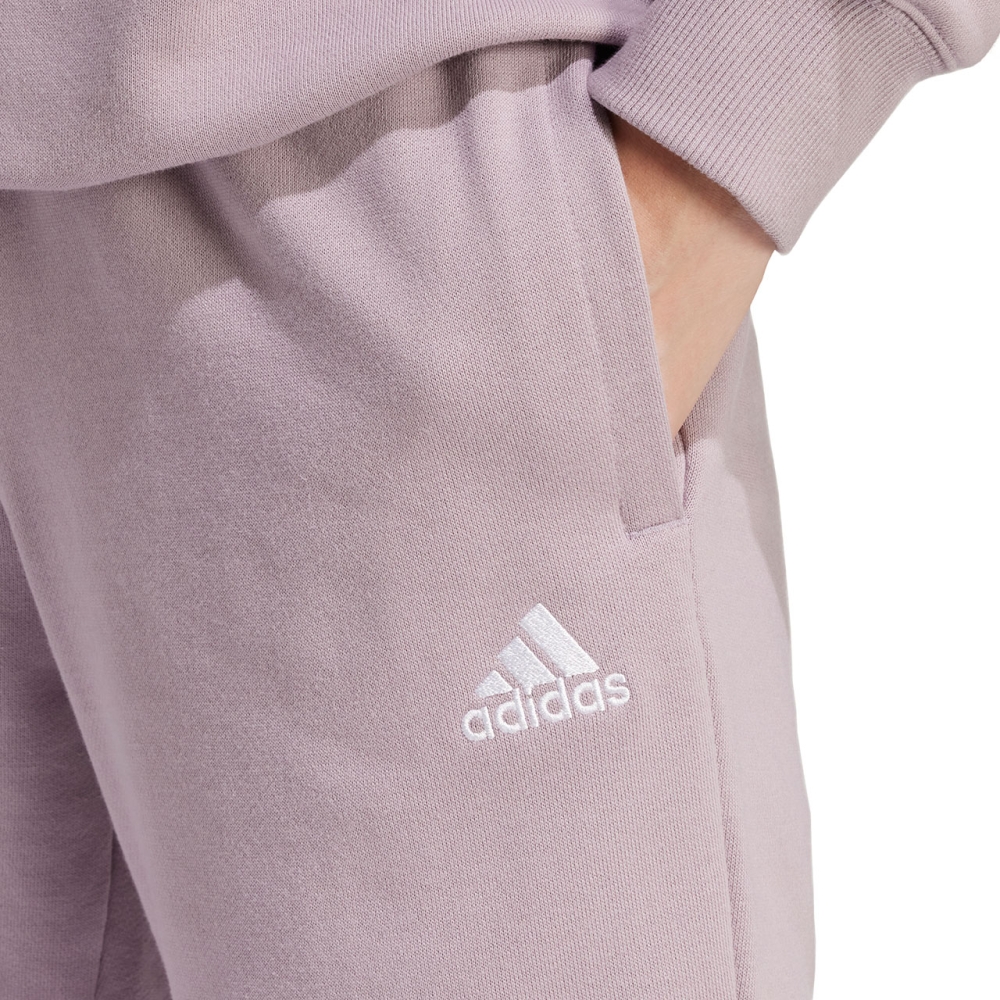 Pantalon adidas 's Essentials Linear French Terry Cuffed purple IS2105 dama