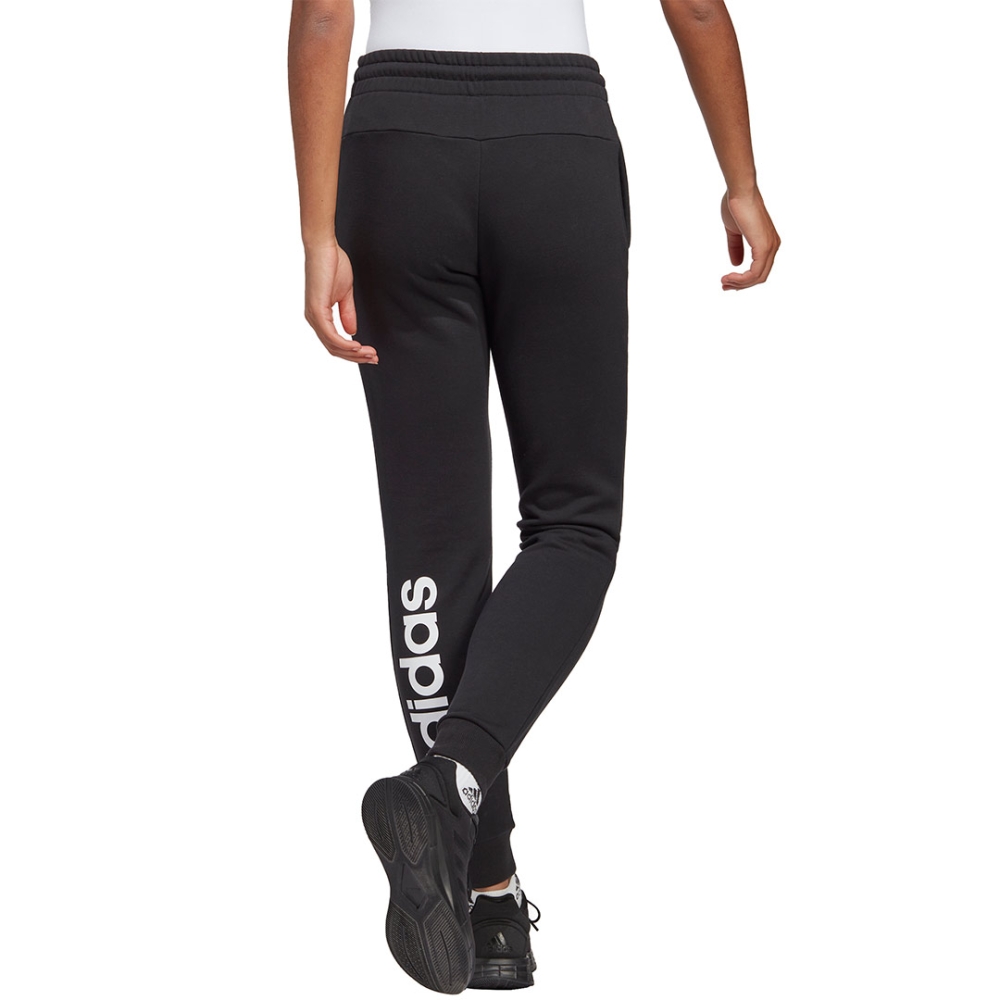 Pantalon adidas Essentials Linear French Terry Cuffed 's black IC6868 dama