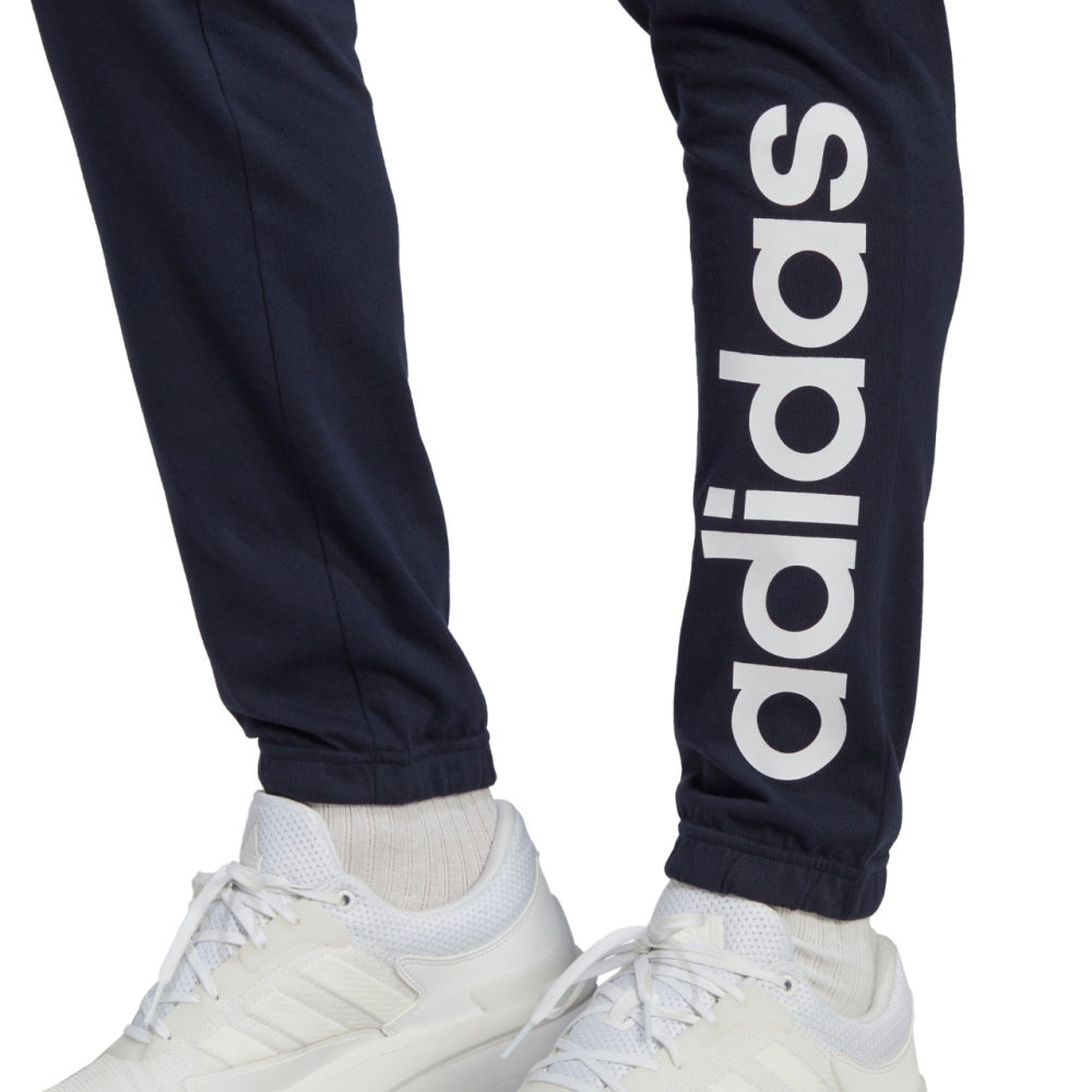 Pantalon adidas Essentials Single Jersey Tapered Elasticized Cuff Logo Men's Navy Blue IC0056