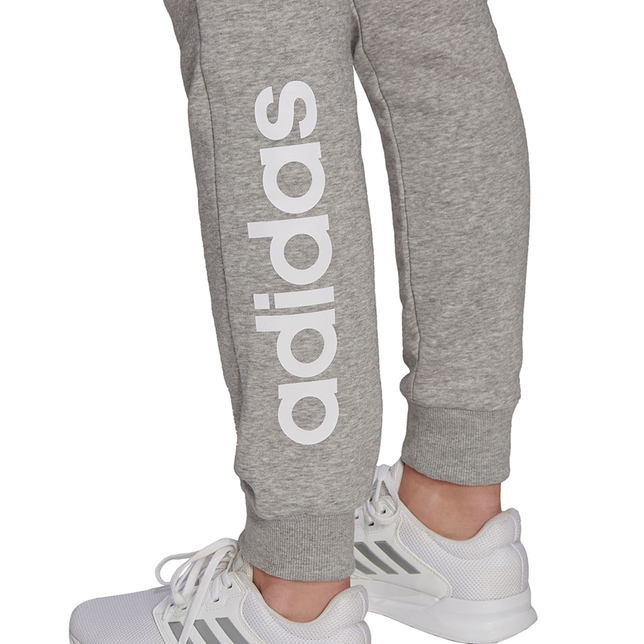 Pantalon 's adidas Essentials Slim Tapered Cuffed gray GM5548 dama