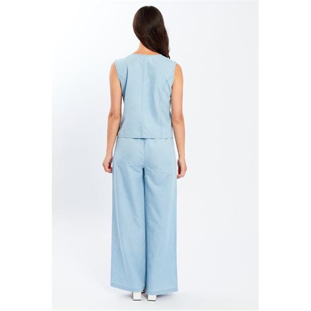 Pantalon Combat Be You Chambray Wide leg