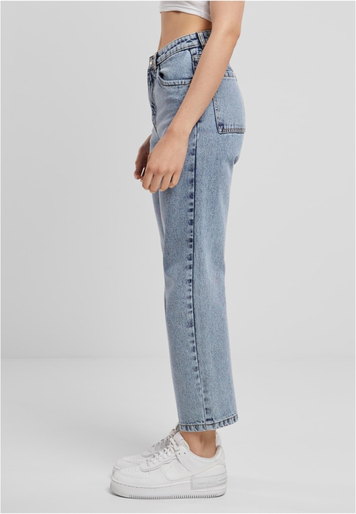 Pantalon Cropped Straight Leg Denim dama Urban Classics