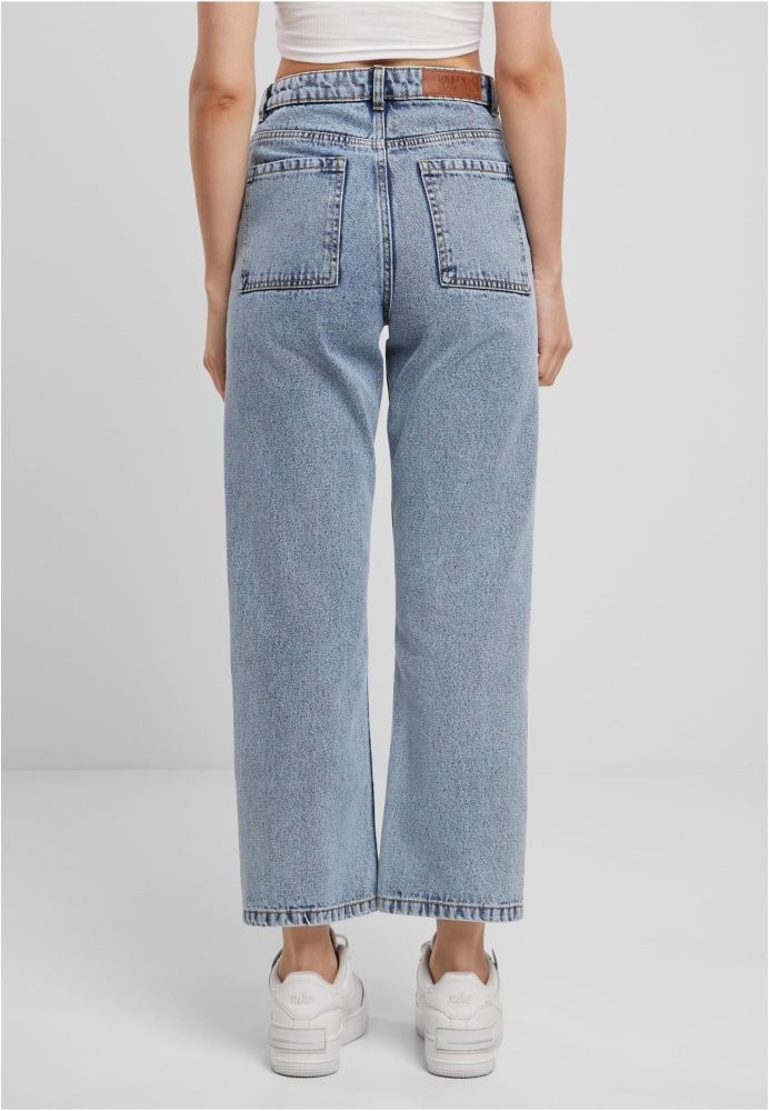 Pantalon Cropped Straight Leg Denim dama Urban Classics