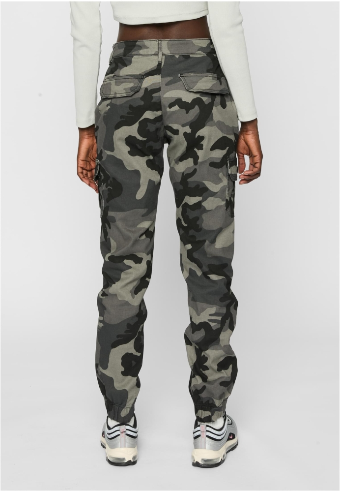 Pantalon High Waist Camo Cargo dama Urban Classics