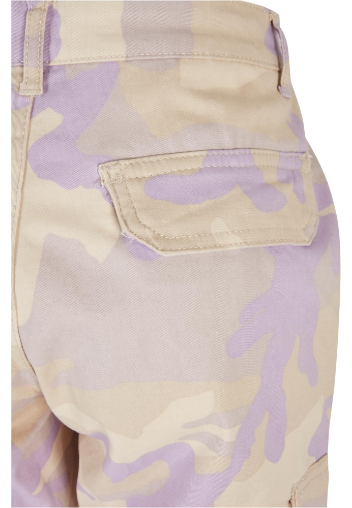 Pantalon High Waist Camo Cargo dama Urban Classics