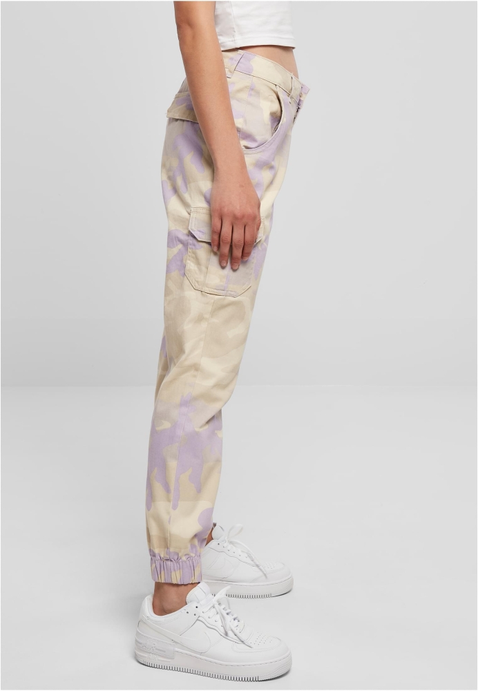 Pantalon High Waist Camo Cargo dama Urban Classics