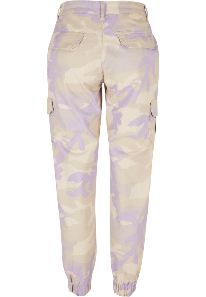 Pantalon High Waist Camo Cargo dama Urban Classics