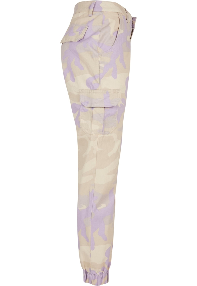 Pantalon High Waist Camo Cargo dama Urban Classics