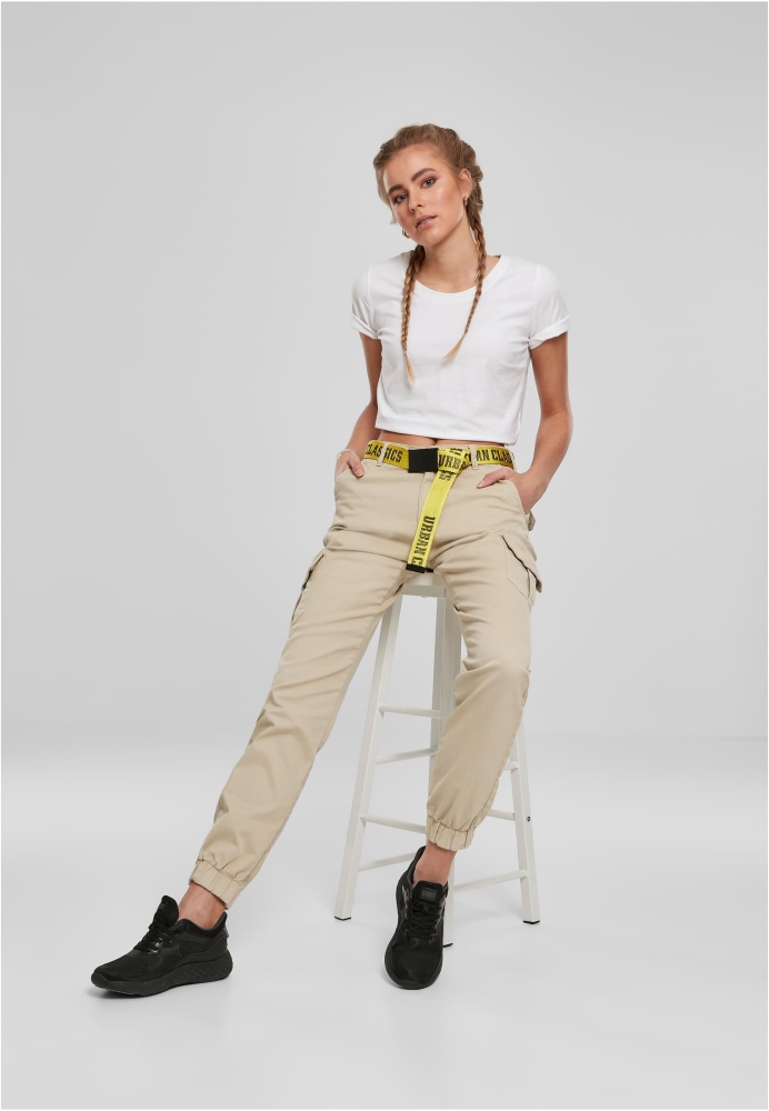 Pantalon High Waist Cargo dama Urban Classics