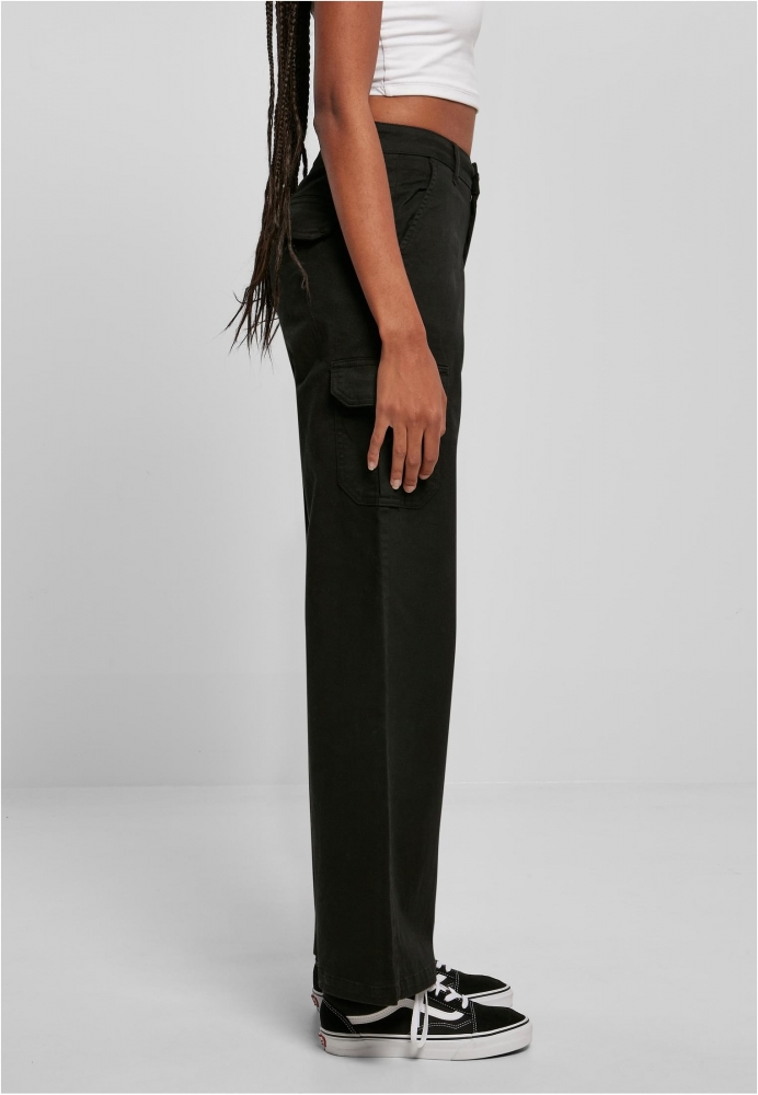 Pantalon High Waist Straight Cargo dama Urban Classics