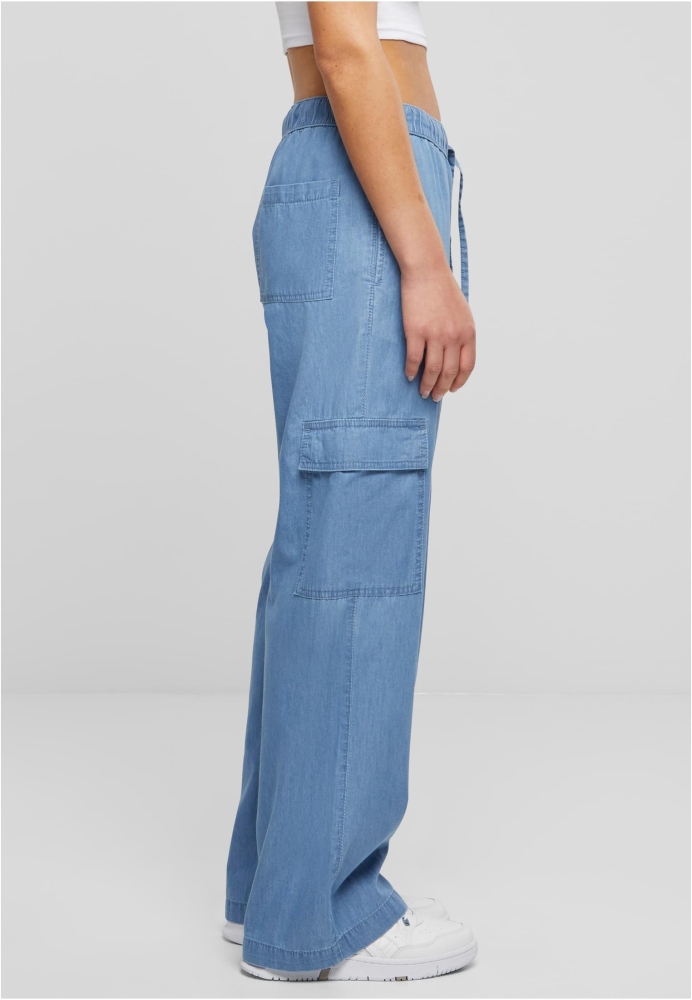 Pantalon Light Denim Cargo dama Urban Classics