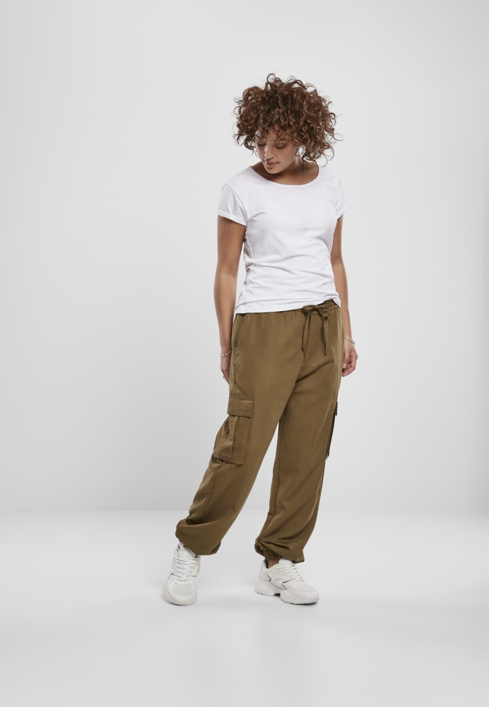 Pantalon Viscose Twill Cargo dama Urban Classics