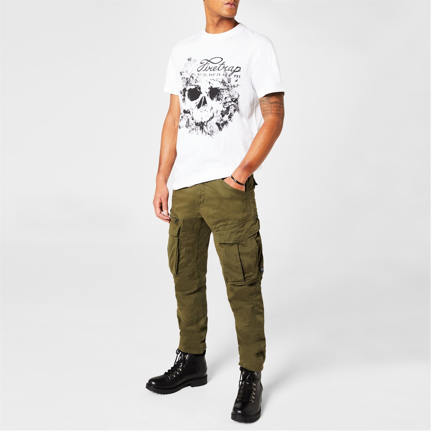 Pantalon chinos Firetrap Cargo barbat