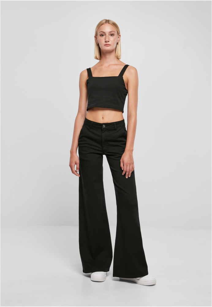 Pantalon High Waist Wide Leg Chino dama Urban Classics