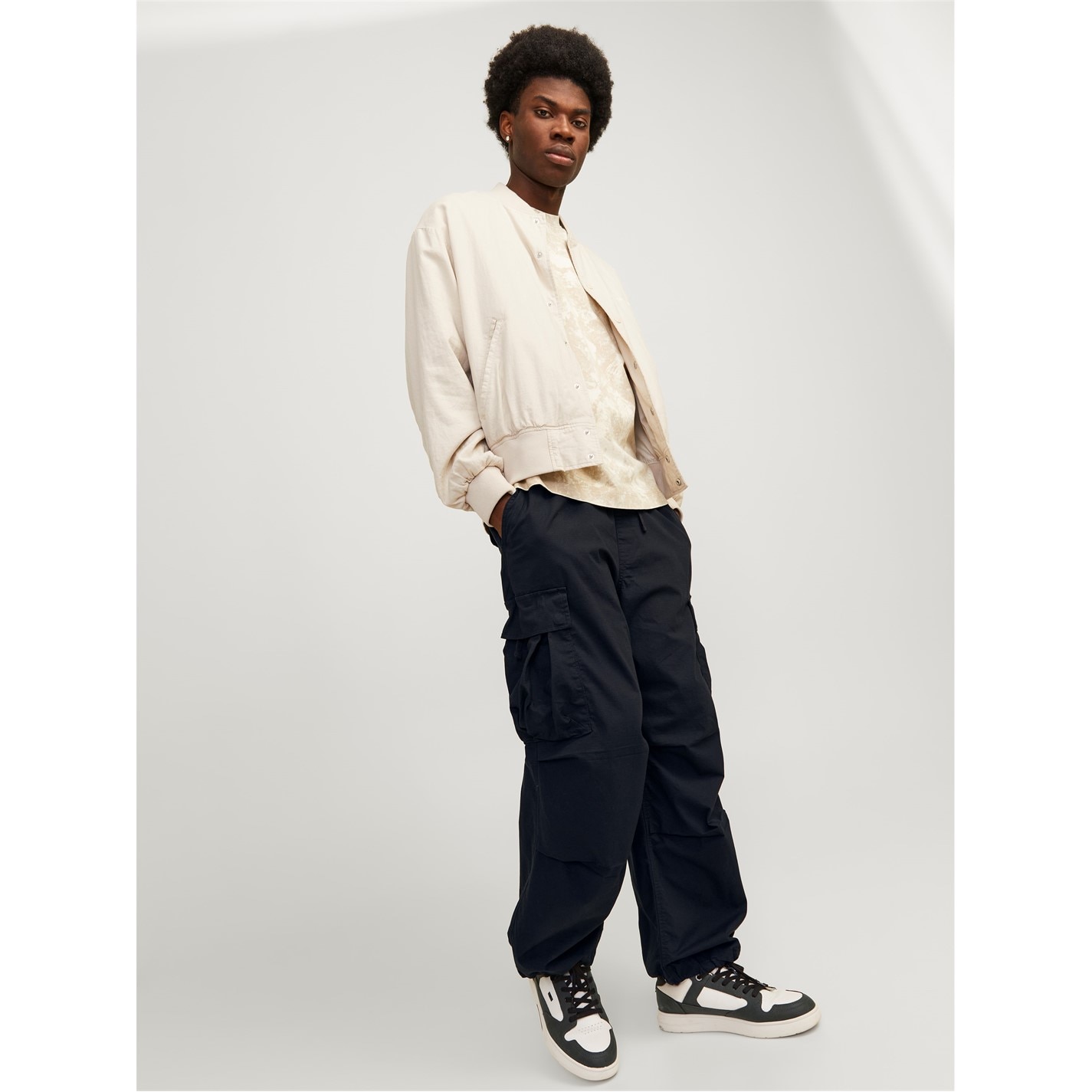 Pantalon Jack and Jones Parachute Cargo barbat