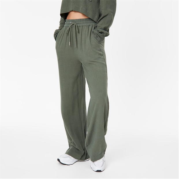 Pantalon Combat Jack Wills Linen Blend Wide Leg