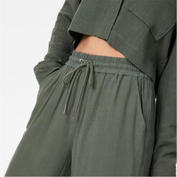 Pantalon Combat Jack Wills Linen Blend Wide Leg