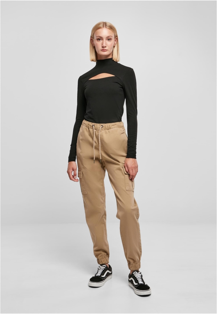 Pantalon High Waist Cargo Comfort Jogging dama Urban Classics