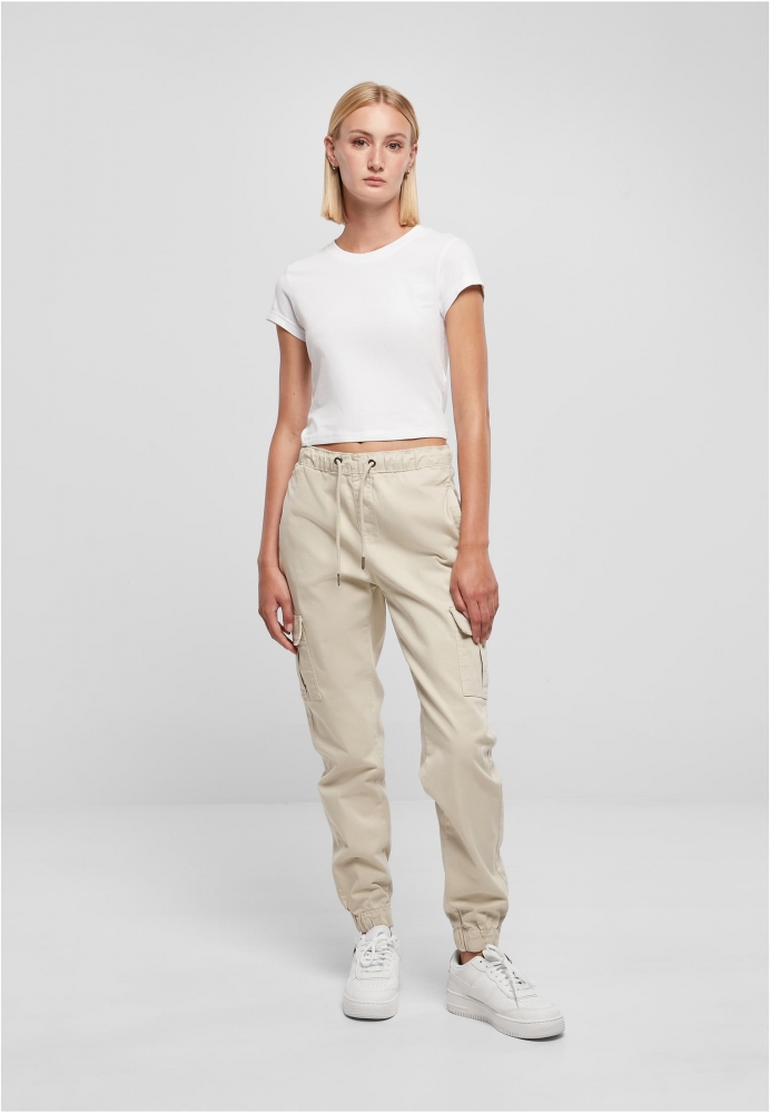 Pantalon High Waist Cargo Comfort Jogging dama Urban Classics