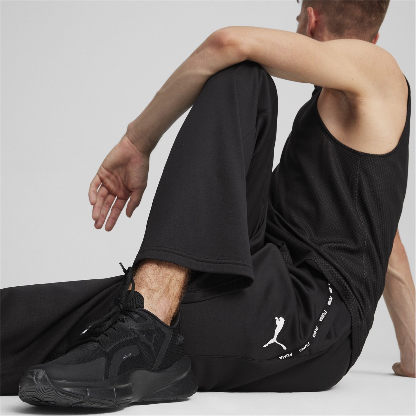 Puma Fit Taped Pwrfleece Lite Jogger Joggers barbat