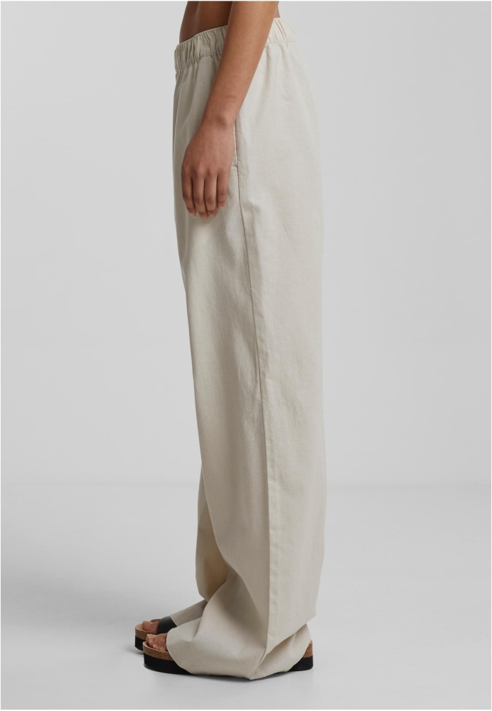 Pantalon Linen Mixed Wide dama Urban Classics