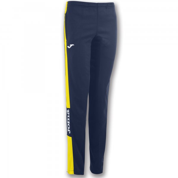 Pantalon Long Champion Iv Navy-yellow dama Joma