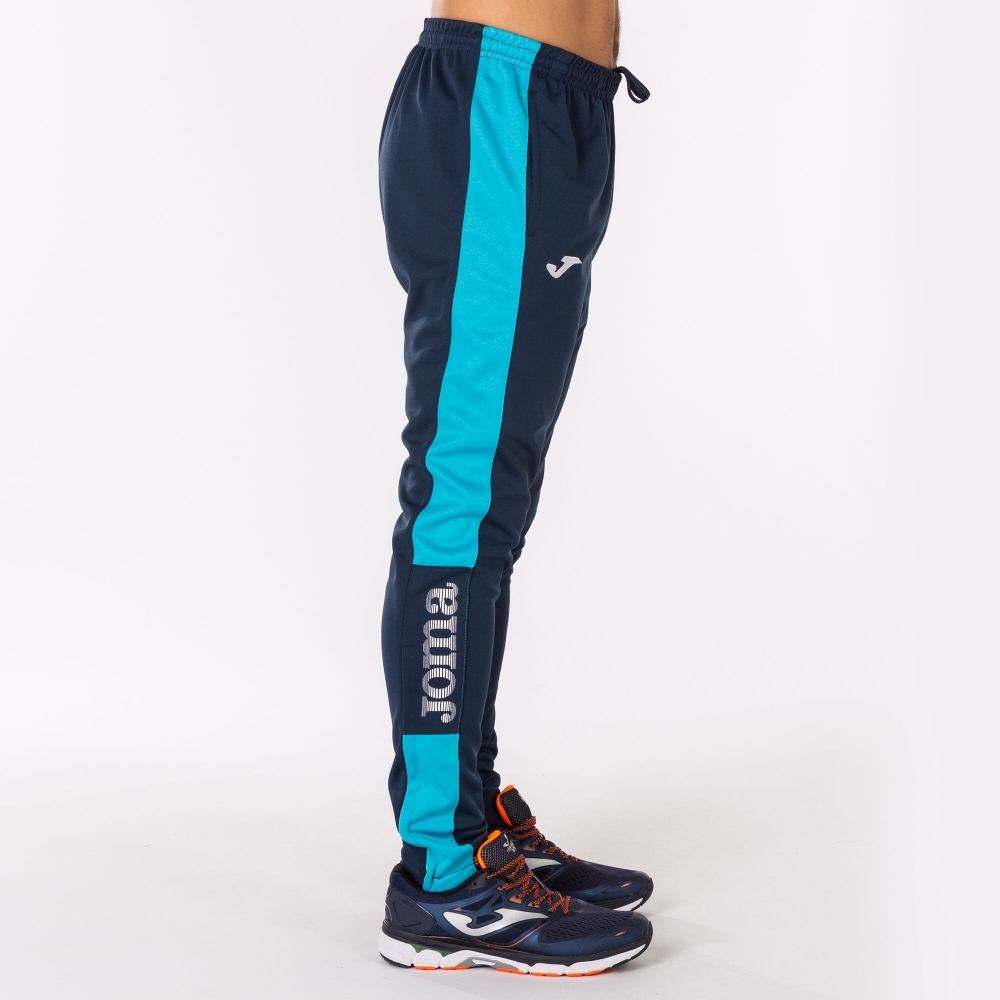 Pantalon Long Championship Iv Navy-turquoise Fluor Joma