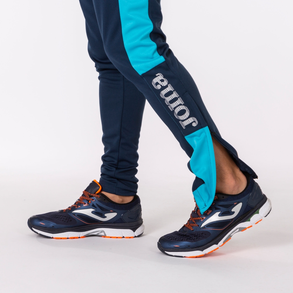 Pantalon Long Championship Iv Navy-turquoise Fluor Joma