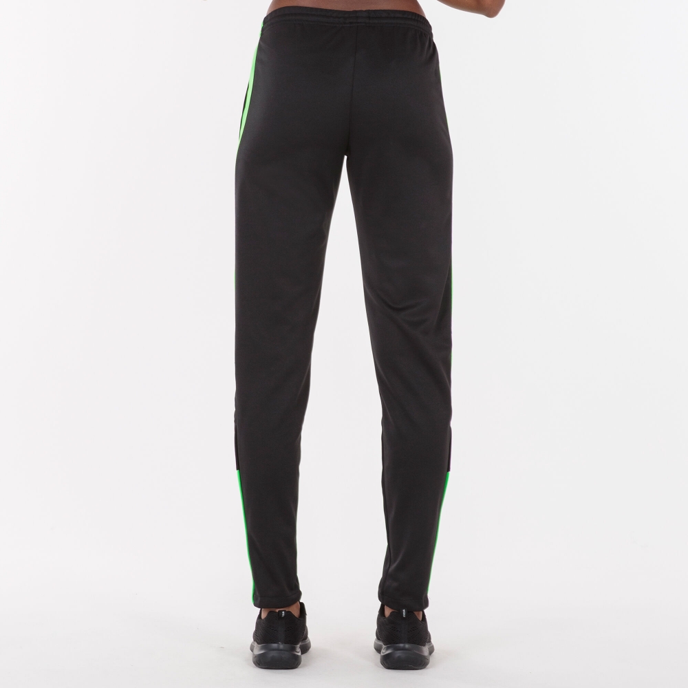 Pantalon Long Championship Iv Black-fluor Green dama Joma