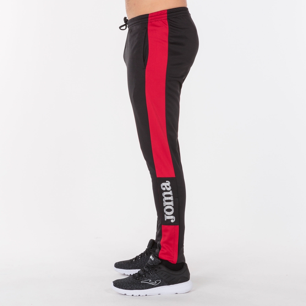 Pantalon Long Champion Iv Black-red Joma