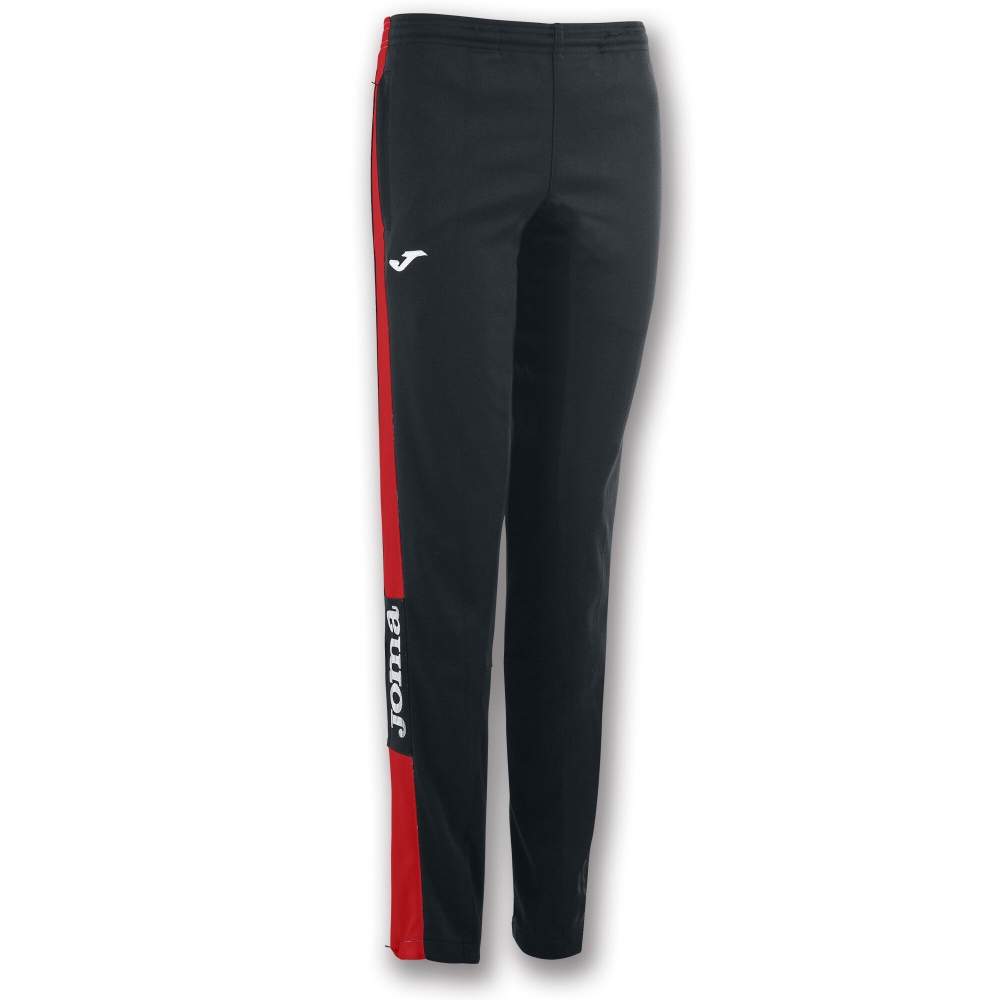 Pantalon Long Champion Iv Black-red dama Joma