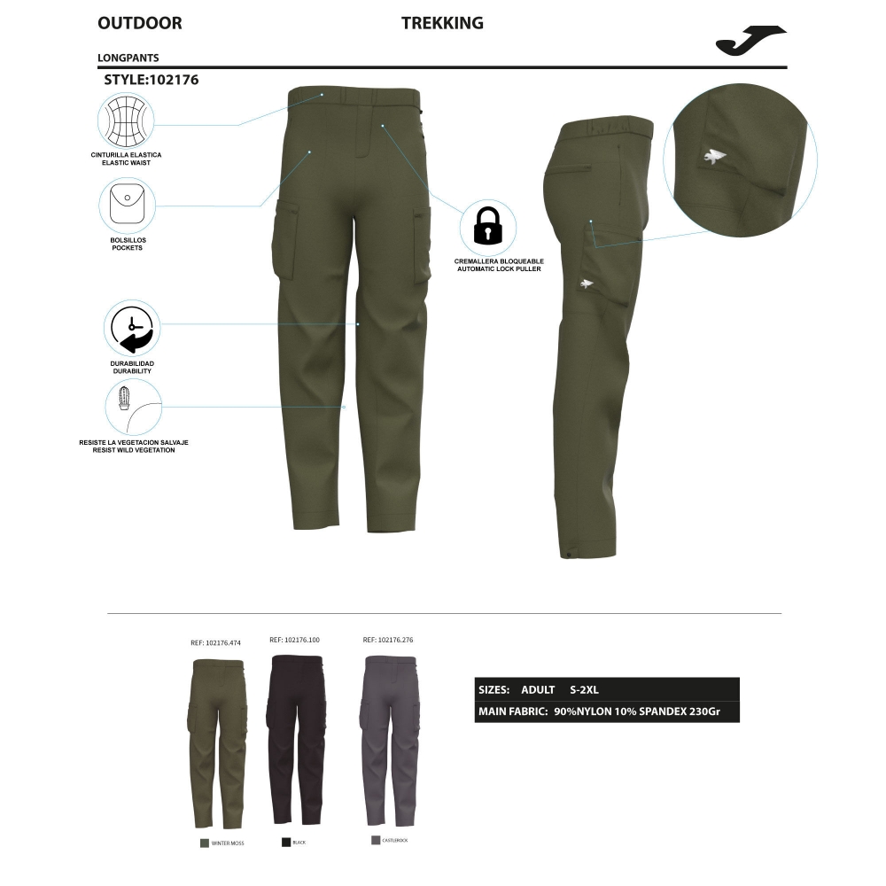 PantalOn Largo Explorer Antracita Joma