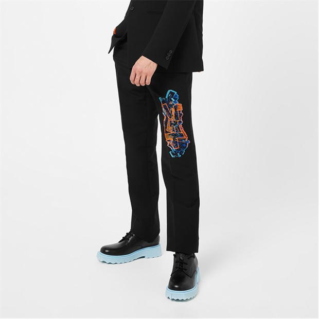 Pantalon Combat OFF WHITE Graffiti Slim Fit