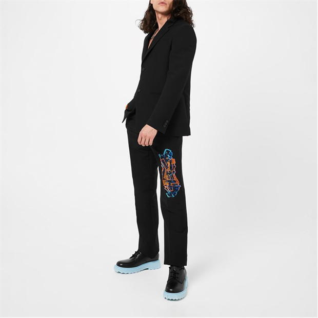 Pantalon Combat OFF WHITE Graffiti Slim Fit