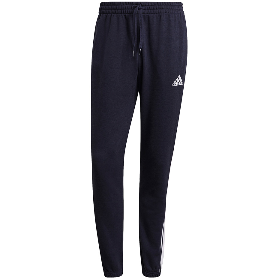 Pantalon Pantalon Men's
 adidas Essentials Tapered Elastic Cuff 3 Stripes navy blue GK8830