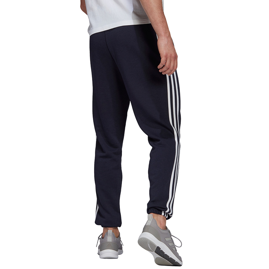 Pantalon Pantalon Men's
 adidas Essentials Tapered Elastic Cuff 3 Stripes navy blue GK8830