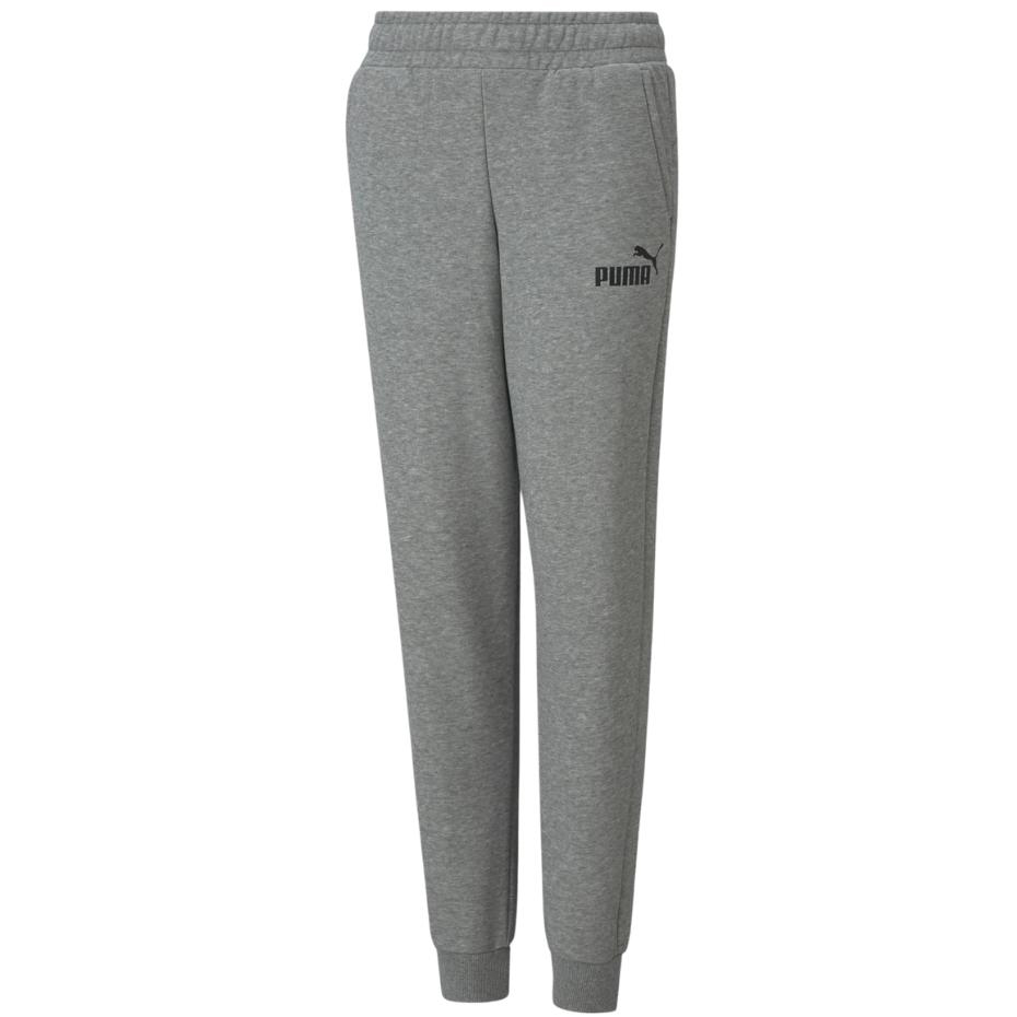 Pantalon Spodnie dla dzieci Puma ESS Logo FL szare 586973 03