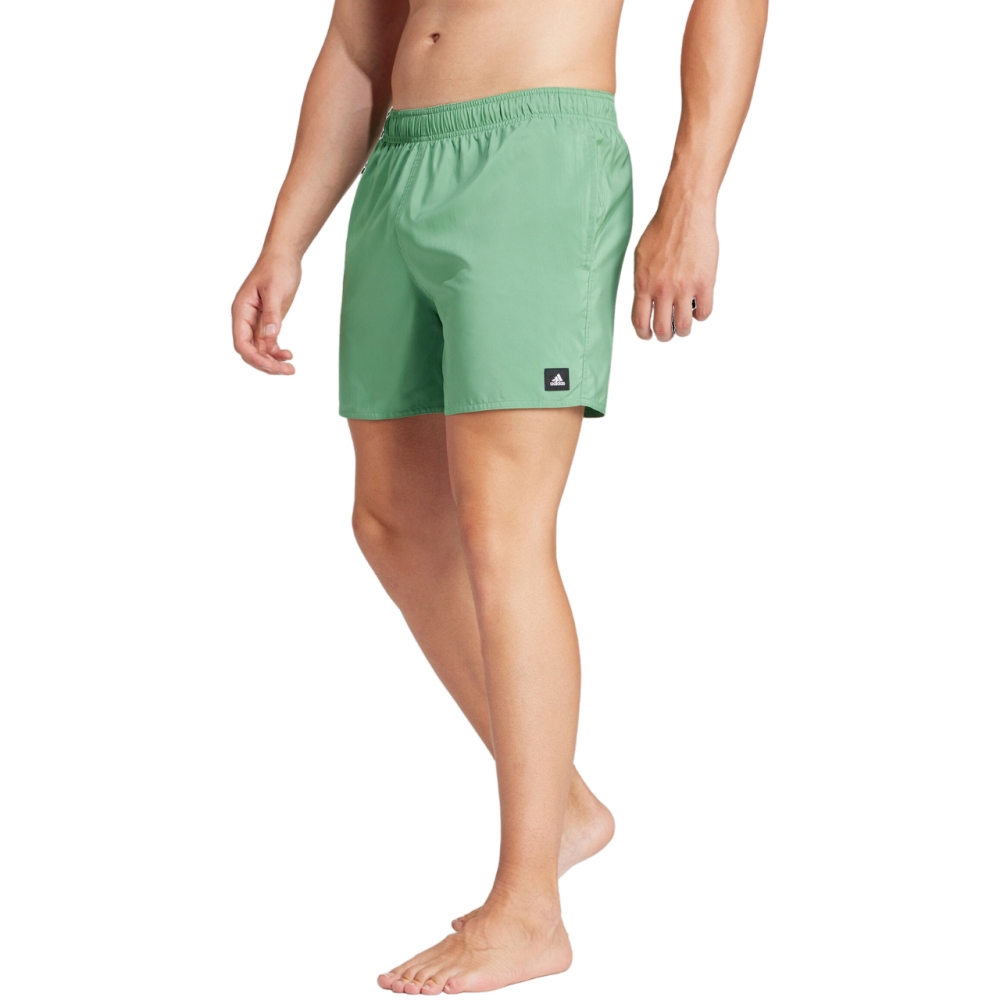 Pantaloni scur?i de inot adidas Solid CLX Short-Length pentru b?rba?i, verde IR6222