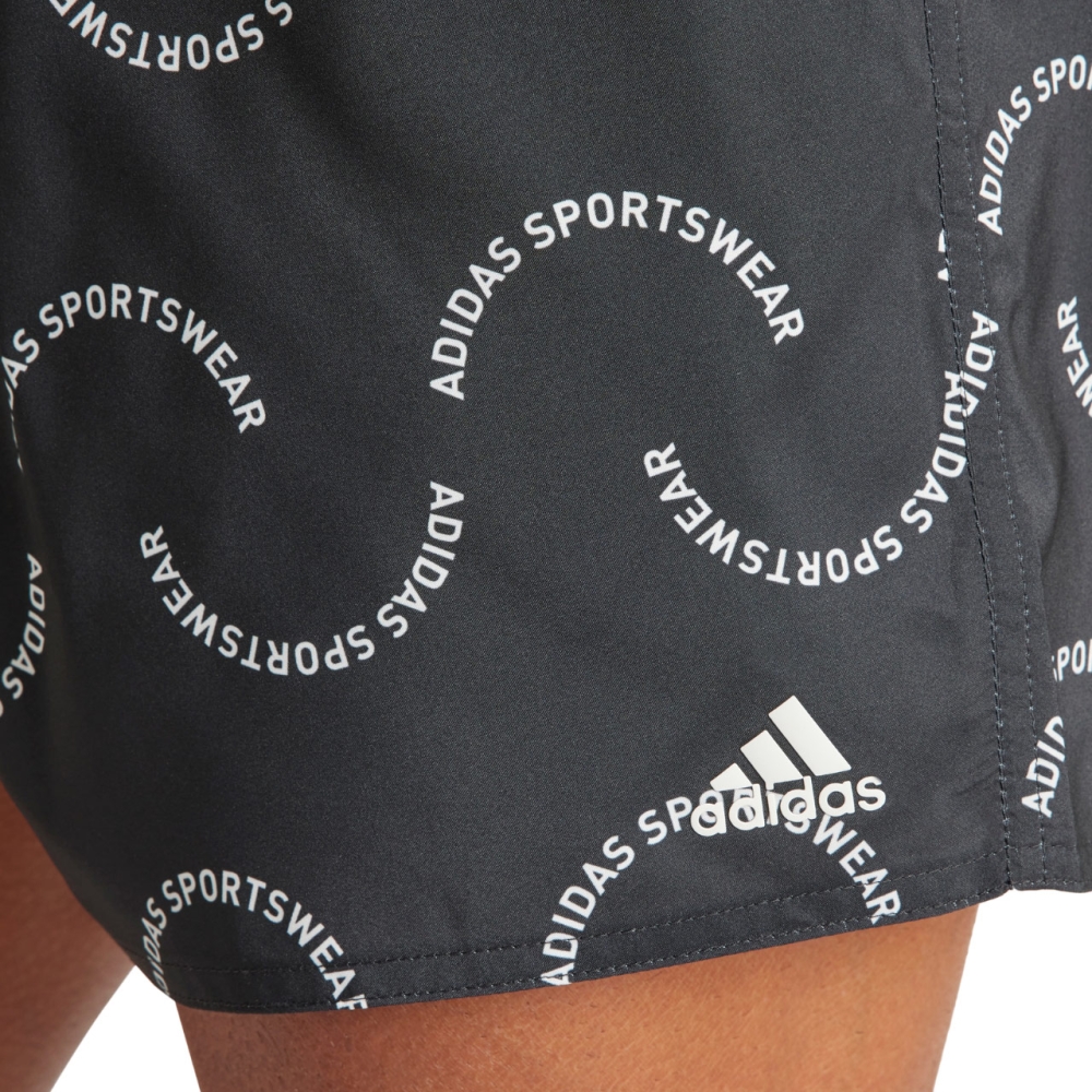 Pantaloni scur?i de inot b?rba?i adidas Wave Logo CLX negri IT8599