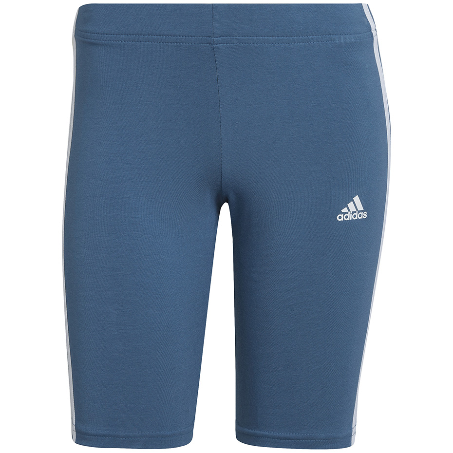 Pantalon scurt Combat Spodenki damskie adidas Essentials 3-Stripes Bike niebieskie HD1803